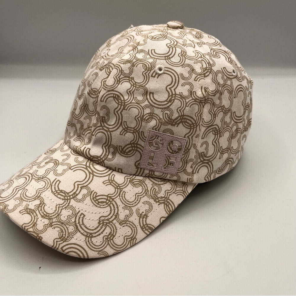 Adidas Gold Women’s Par 3 White 3 Print SnapBack Dad Baseball Cap Hat New